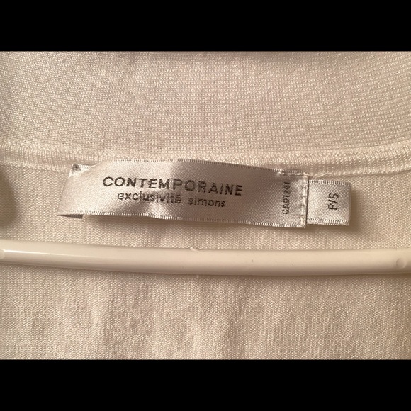 Cream cropped Contemporaine cardigan - Picture 3 of 3